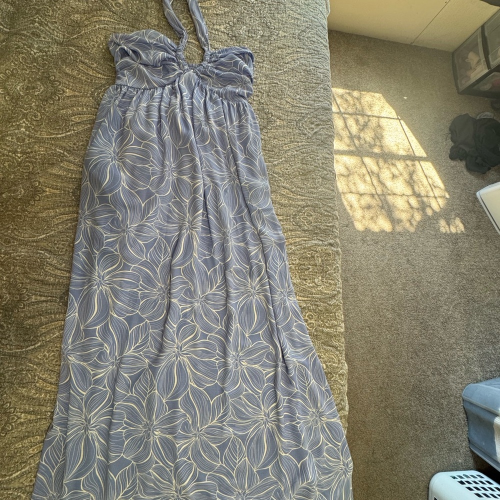 Michael Stars Light Blue and White Floral Dress